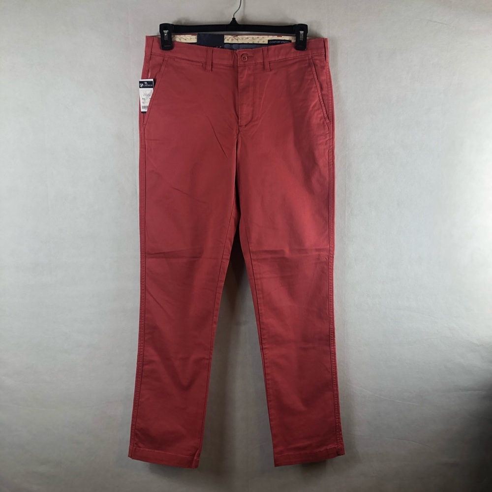 Cremieux Pants soho slim chino Size 34&32 berry - Picture 8 of 8